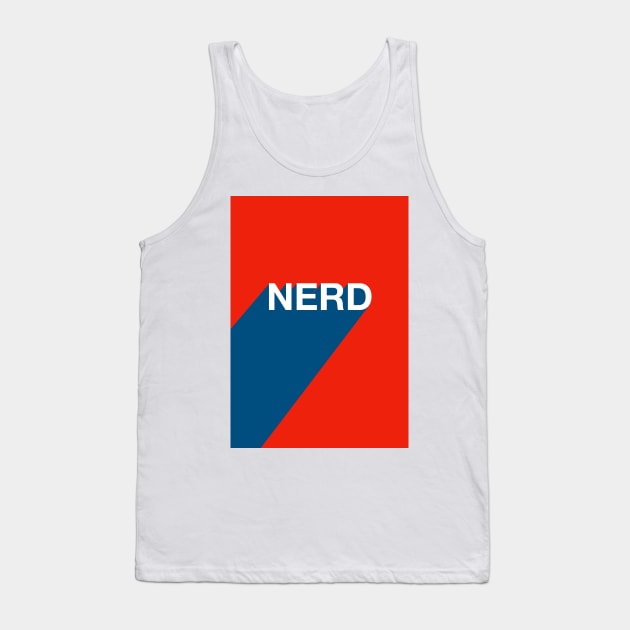 Nerd Typography Design Tank Top by AdamRegester